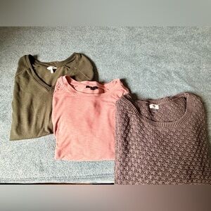 1x sweaters, bundle of 3